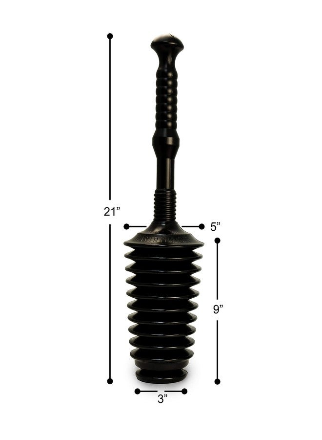 Master Plunger MP500-3TB Heavy Duty Bathroom Toilet Plunger Kit with Tall Bucket. Equipped with Air Release Valve, Black - Image 5