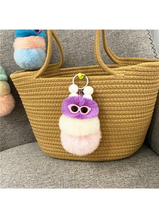 New cute caterpillar keychain cartoon plush doll bag pendant creative car key chain small gift Purple Head - pzsku/ZB11FE9CAEF2F6F83F528Z/45/_/1736432829/a5647e10-593e-4592-bea5-121e4cd3e204