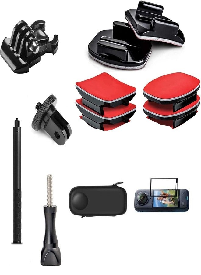 SHOPEE Accessory Kit Compatible with Insta360 One X4 X5 with Invisible Selfie Stick, Portable Case, Screen Protector and Adhesive Mounts - Image 2