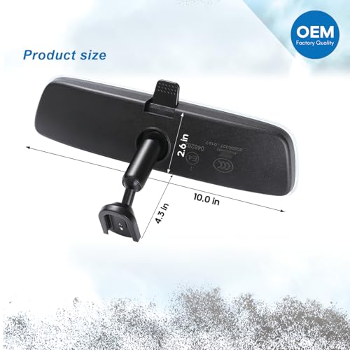 JINGEA OEM Frameless Rear view mirror, Interior rearview mirror Fit Type Compatible With Hyundai jeep Kia, Toyota Corolla RAV4 Camry, Honda Pilot CRV, Nissan Rogue Murano Sentra Altima car - Image 4
