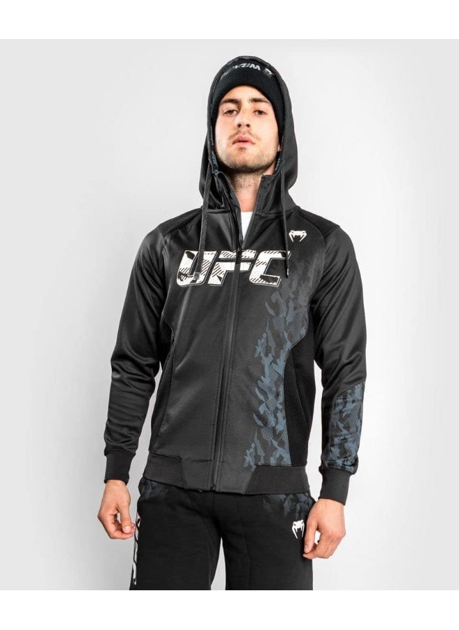 VENUM Venum mens Ufc Venum Authentic Fight Week Men's Zip Hoodie - Black Hooded Sweatshirt  - Image 5