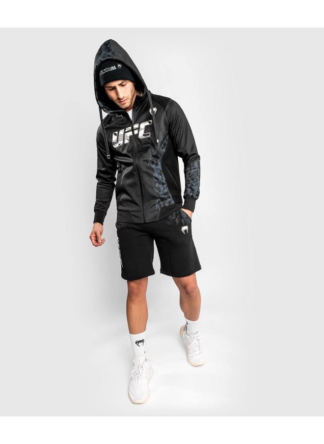 VENUM Venum mens Ufc Venum Authentic Fight Week Men's Zip Hoodie - Black Hooded Sweatshirt  - Image 4