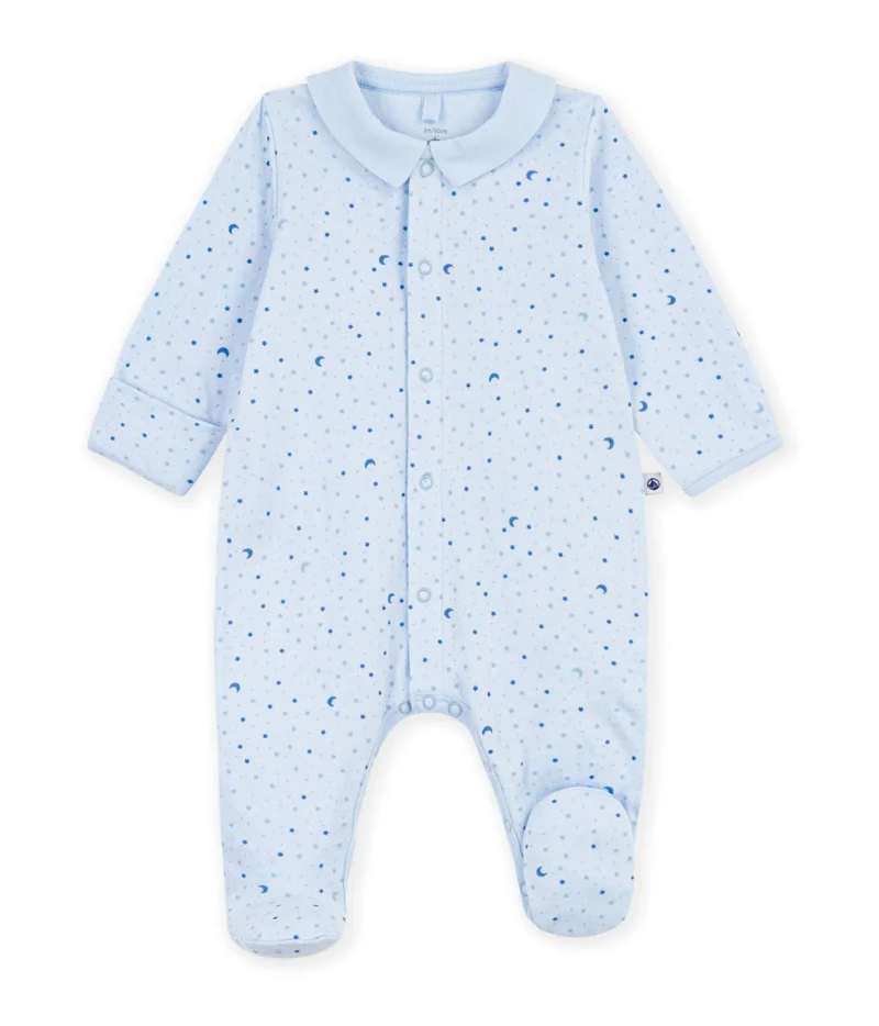 بيتي باتو Babies' Star Print Tube Knit Pyjama Suit