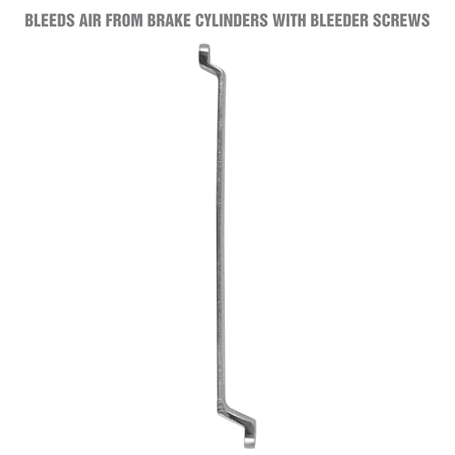 OEMTOOLS 25317 Brake Bleeder Wrench, Dual 8 mm and 10 mm Access for Cylinder Air Bleeding, S2 Steel Bleeder Tool for Brake Line Maintenance - Image 2