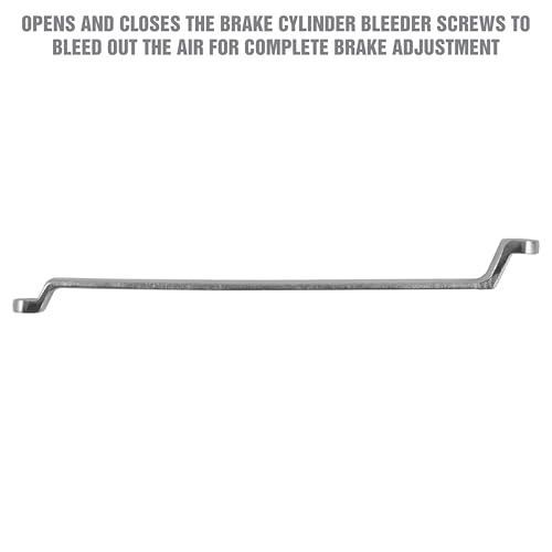 OEMTOOLS 25317 Brake Bleeder Wrench, Dual 8 mm and 10 mm Access for Cylinder Air Bleeding, S2 Steel Bleeder Tool for Brake Line Maintenance - Image 3