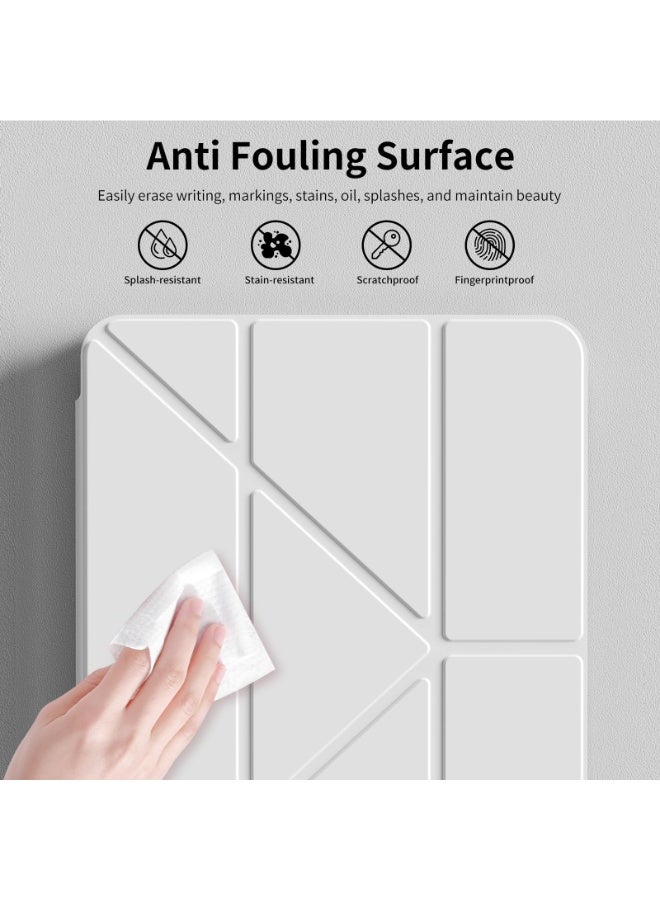 for iPad Air 13 inch (6th/7th)(24/25) / ipad Pro 12.9 inch (22/21/20/18) Case Cover, Triple Fold Y-shaped Design, Multi Angle, Leather Tablet Cover With Pen Slot, Automatic Wake-up/sleep,Grey - Image 2