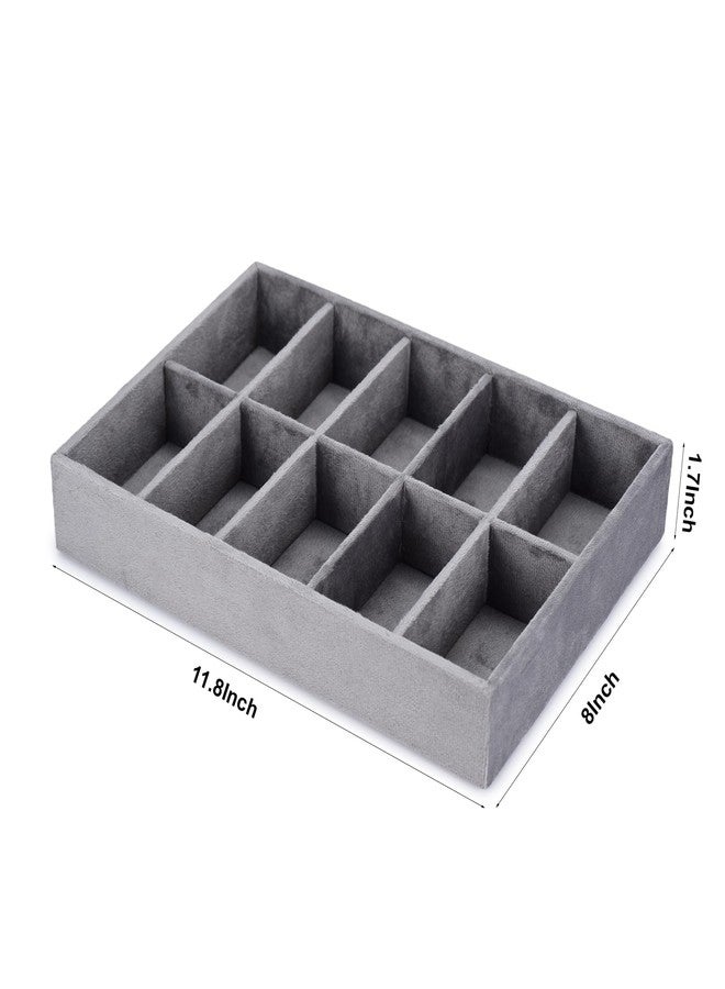 Azyeea - Bangle Storage Box in 8 slots Chudi kada & Bracelets holder Box for Bridal,–Durable & Elegant Bangle Holder for women/removal & adjustable slots in this box (11.5X7.5X1.8 Inch) /grey/ - Image 2