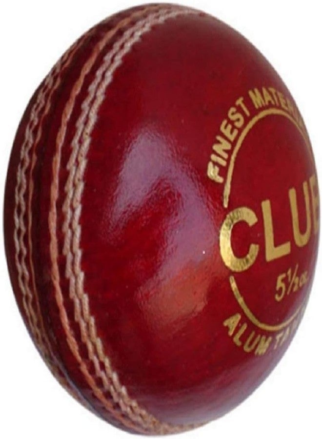 LABH TRADERS Red Cricket Leather Practice Ball 2peace - Image 2