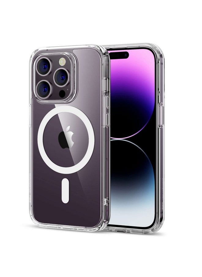 اي اس ار جراب ESR لهاتف iPhone 14 Pro Max، متوافق مع MagSafe، مقاوم للخدش، رفيع ونحيف، حماية كلاسيكية من الصدمات بدرجة عسكرية، TPU، غطاء خلفي مغناطيسي، شفاف  - Image 1