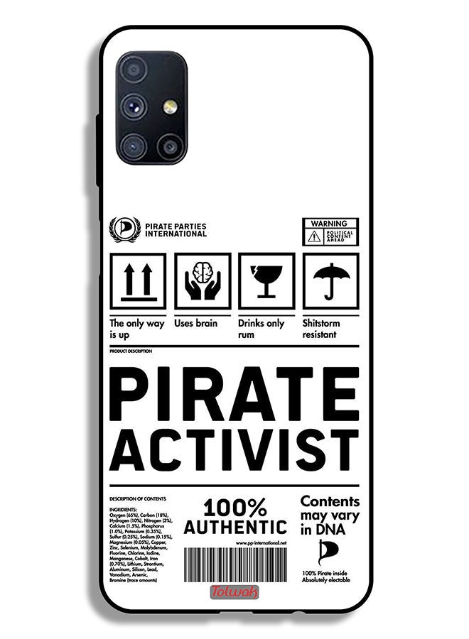 Tolwak Samsung Galaxy M51 Protective Case Cover Private Activist Sticker - Image 2