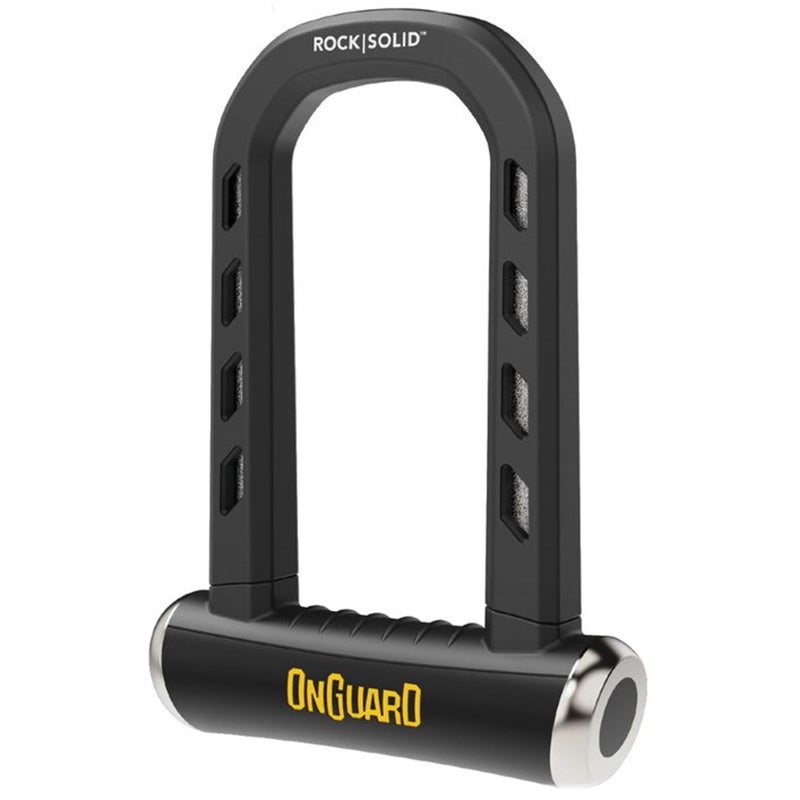 OnGuard RockSolid ULock Angle Grinder Resistant 35 x 69 for Bicycle Motorcycle Powersport 14mm Shackle X4P Locking Mechanism Lightweight 5 Keys Included AntiTheft Protection