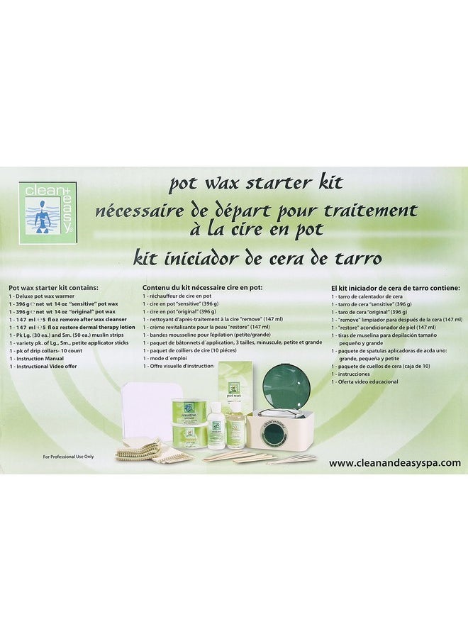 Clean + Easy Professional Deluxe Pot Wax Starter Kit, 11 Count  - Image 3