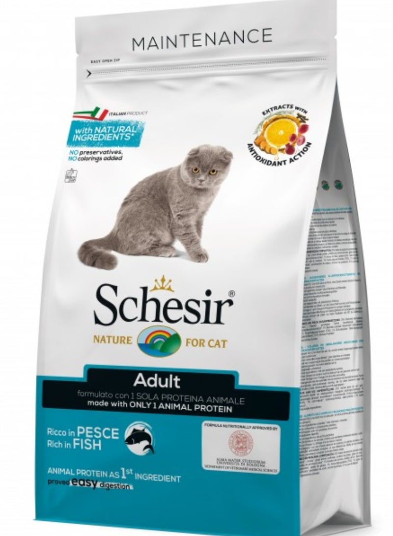 Schesir Cat Dry Food Maintenance with Fish-Adult 1.5 Kg