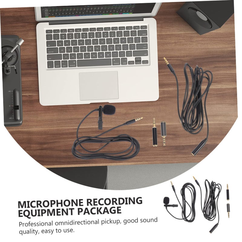 Professional Omnidirectional Microphone Kit 2 Sets for Laptop Phone Recording - Image 3