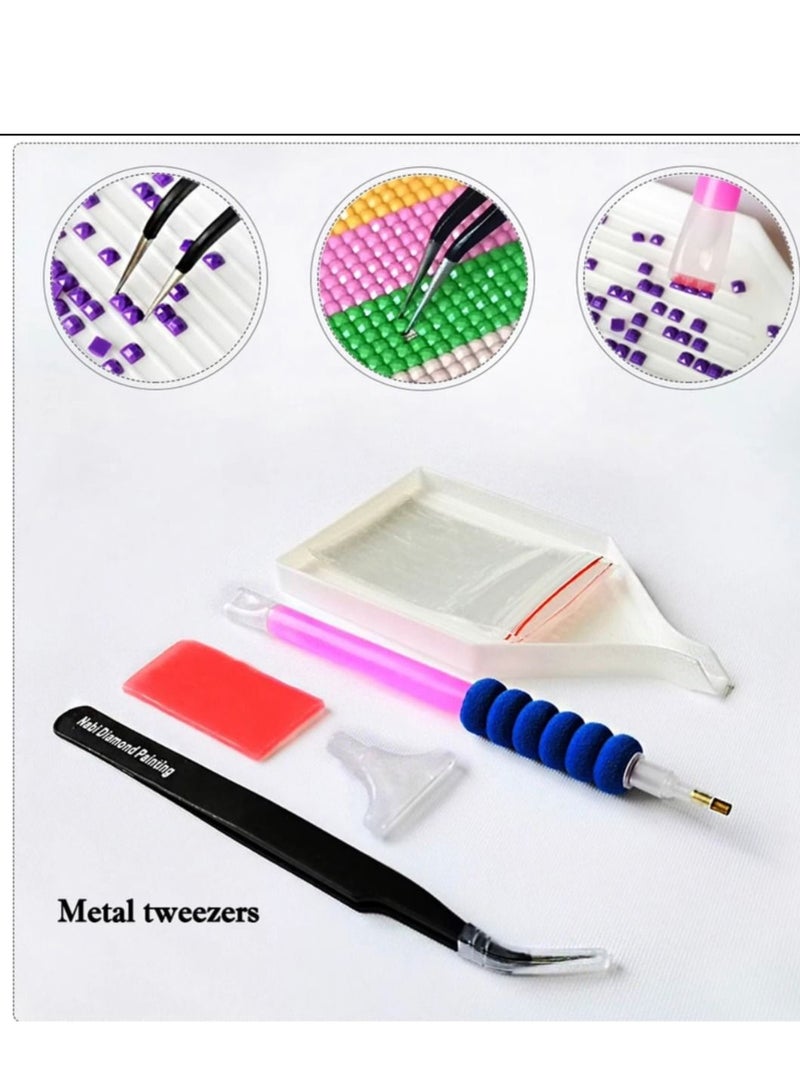 STRATEG DIY 5D Round Diamond Painting Craft Kits Multicolor - Image 4