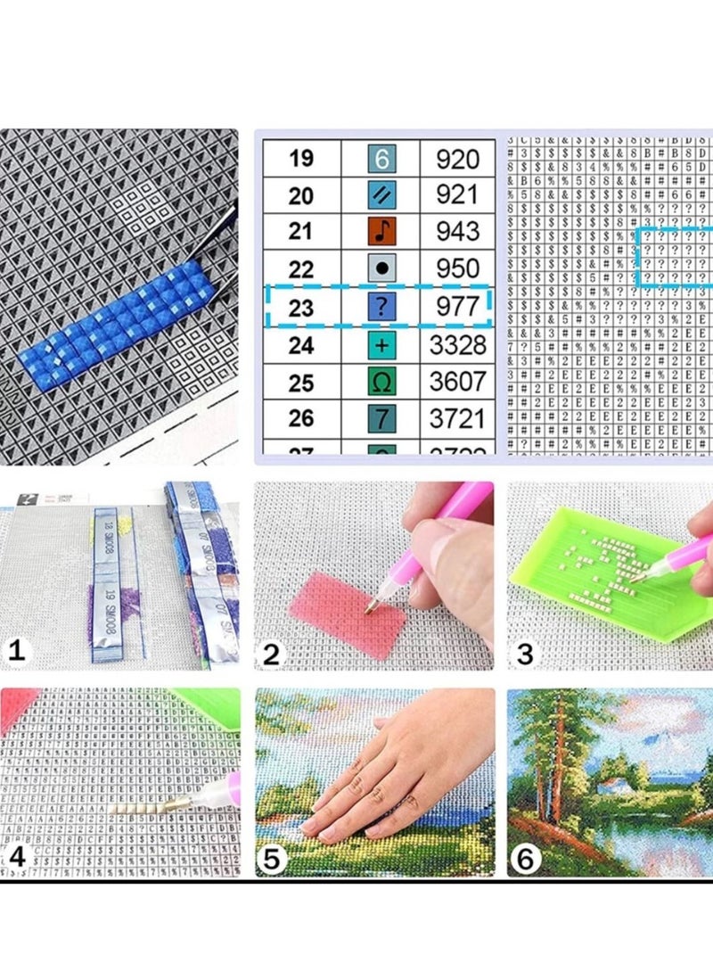 STRATEG DIY 5D Round Diamond Painting Craft Kits Multicolor - Image 5