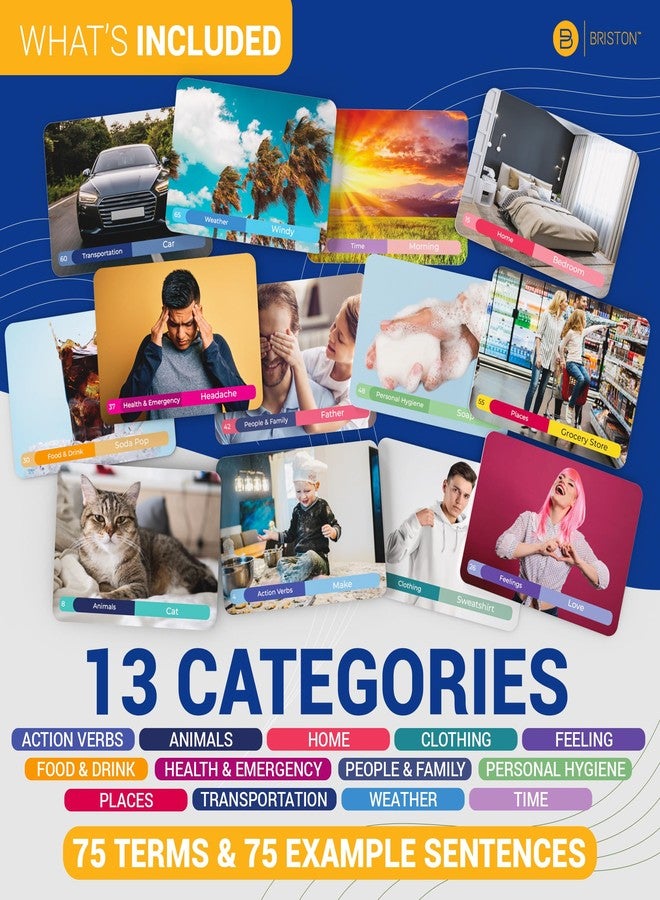 بريستون بطاقات تعليمية لمفردات اللغة البرتغالية - 75 كلمة للمبتدئين مع صور - اللهجة البرازيلية - كلمات للذاكرة والرؤية - لعبة تعليمية لتعلم اللغة - للأطفال، المدرسة الابتدائية، التعليم المنزلي - Image 4