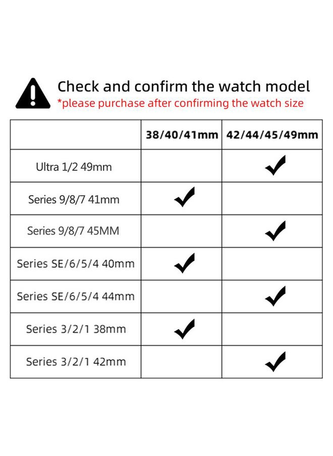 Generic Bands Compatible with Apple Watch Band 38mm 40mm 41mm 42mm 44mm 45mm 49mm, Women Men, Soft Silicone Sport Wristbands Replacement Strap for All iWatch Series 10/9/8/7/6/5/4/3/2/1/SE/Ultra/Hermès  - Image 5