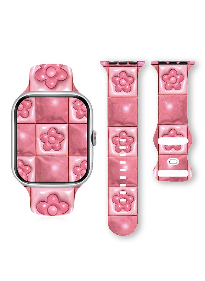 Generic Bands Compatible with Apple Watch Band 38mm 40mm 41mm 42mm 44mm 45mm 49mm, Women Men, Soft Silicone Sport Wristbands Replacement Strap for All iWatch Series 10/9/8/7/6/5/4/3/2/1/SE/Ultra/Hermès  - Image 1