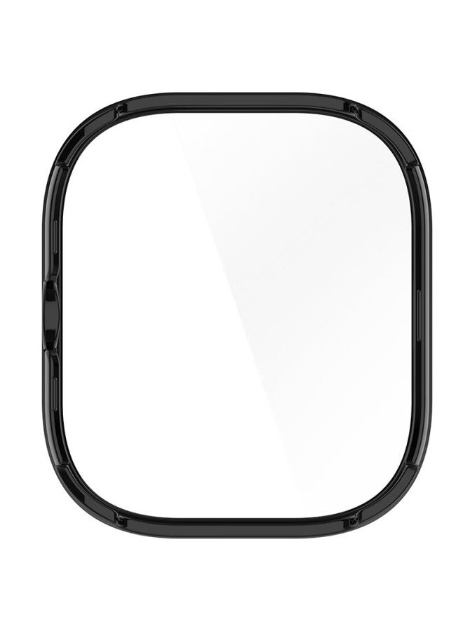 Kmaxai Protective Film + Case For Xiaomi Redmi Watch 5, All-in Full Coverage, Xiaomi Redmi Watch Dial Protector & Screen Film, Anti-scratch Hard Case, Anti-fingerprint Tempered Glass Film, Black - Image 4