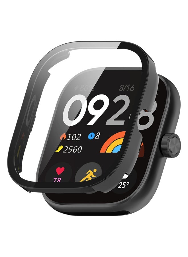 Kmaxai Protective Film + Case For Xiaomi Redmi Watch 5, All-in Full Coverage, Xiaomi Redmi Watch Dial Protector & Screen Film, Anti-scratch Hard Case, Anti-fingerprint Tempered Glass Film, Black - Image 5