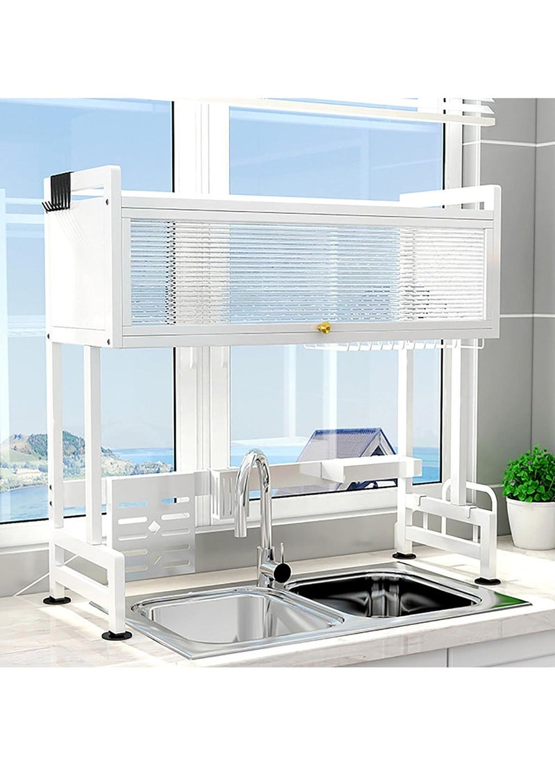 Steel dish drying and storage rack