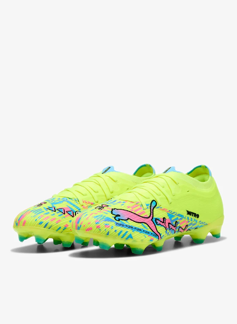 Puma PUMA White-Blue Glimmer-Pink Glimmer-Yellow Alert Ultra Nitro 7 Match Advanced Level Fg/Ag for Men | Best Price UAE