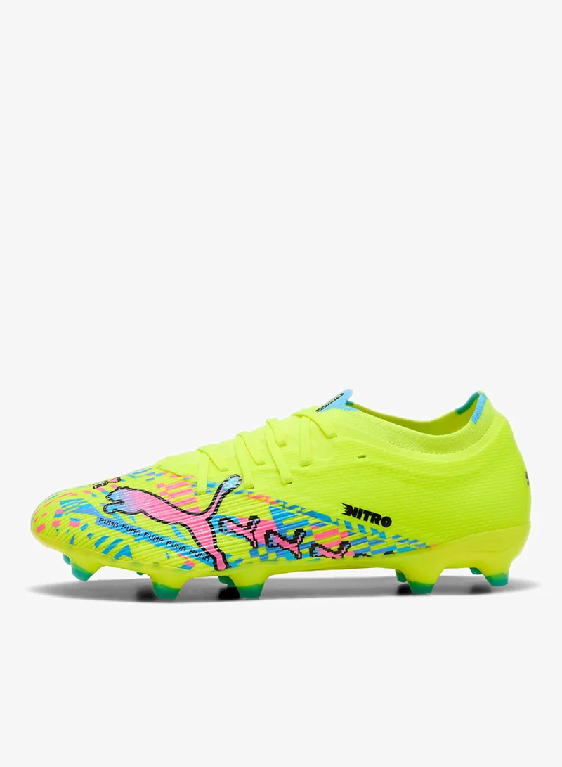 Puma PUMA White-Blue Glimmer-Pink Glimmer-Yellow Alert Ultra Nitro 7 Match Advanced Level Fg/Ag for Men | Best Price UAE