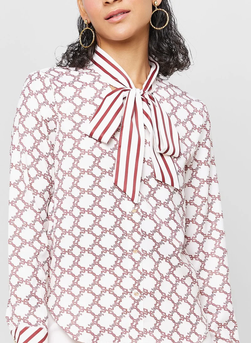 ايلا Printed Button Down Shirt