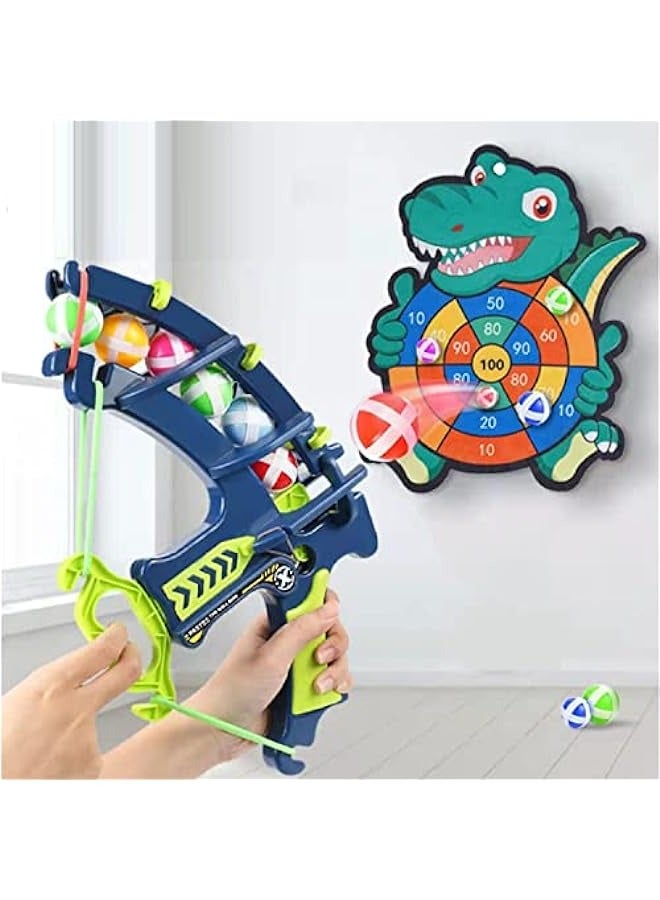DURKU Dinosaur Dart Board Game Set with 24 Sticky Balls - Indoor\/Outdoor Party Toy for Kids and Adults, Ideal Gift for Boys Ages 5-12. - Image 1