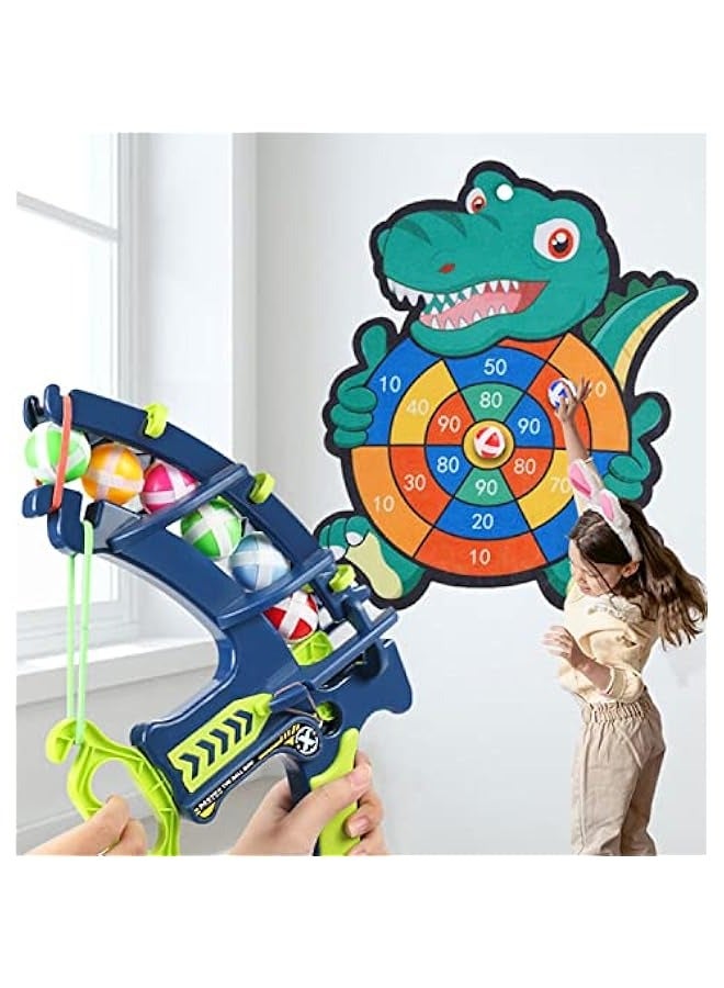 DURKU Dinosaur Dart Board Game Set with 24 Sticky Balls - Indoor\/Outdoor Party Toy for Kids and Adults, Ideal Gift for Boys Ages 5-12. - Image 5