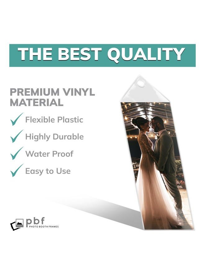 pbf PHOTO BOOTH FRAMES Clear Bookmark Sleeves (Set of 100) - Image 4