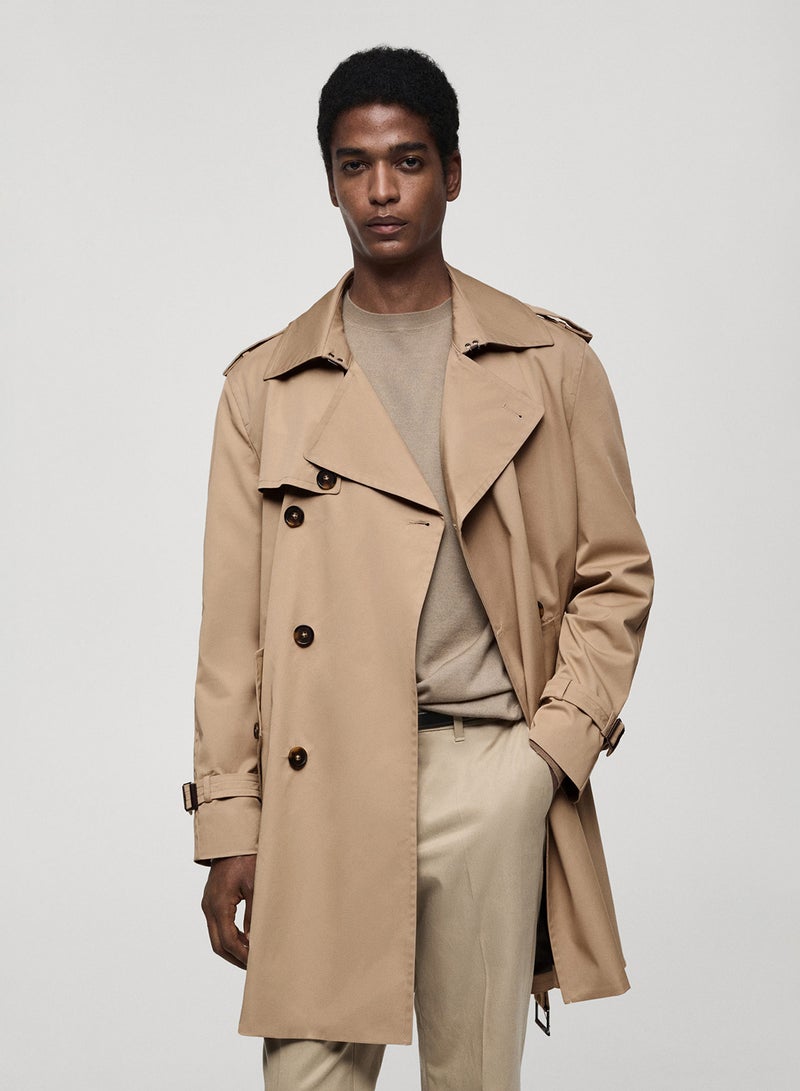 Mango Man Leather Fur-Effect Jacket  - Image 1