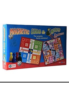 Ekta EKTA Kid,Teen,Adult Magnetic Ludo Snakes 'N' Ladders Board Game  - Image 4