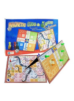 Ekta EKTA Kid,Teen,Adult Magnetic Ludo Snakes 'N' Ladders Board Game  - Image 1