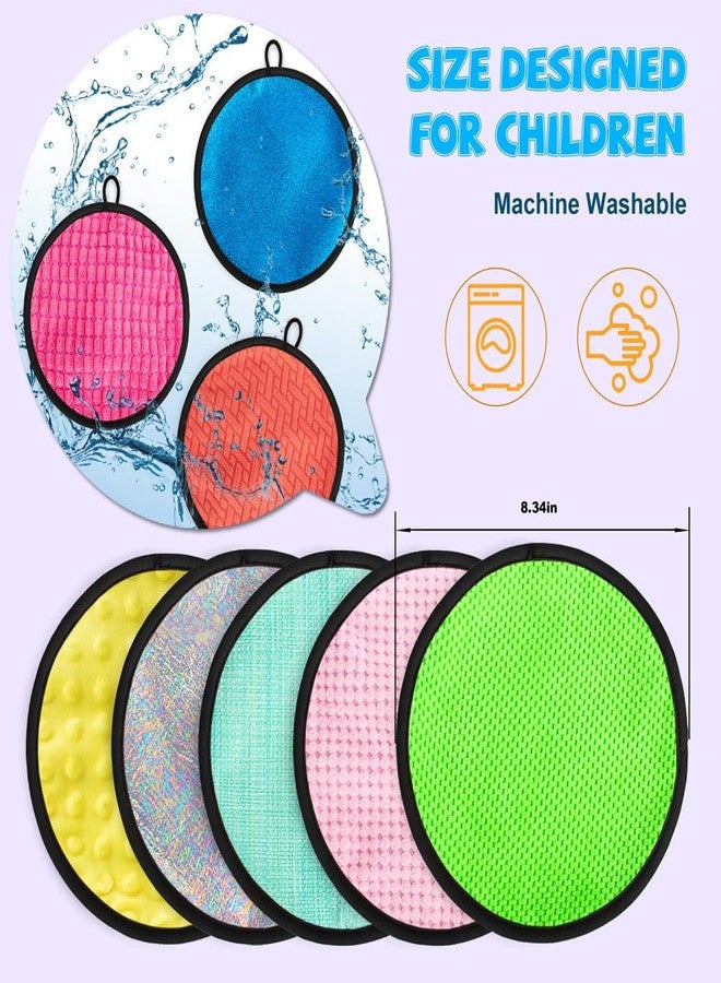 Inbeby 16 Set Round Sensory Mini Mats Textured Sensory Tiles - Sensory Toys for Autistic Children, Babies and Toddlers with Sensory Issues - Tactile Sensory Walls Sensory Mats for Fidgeting Activity - Image 4