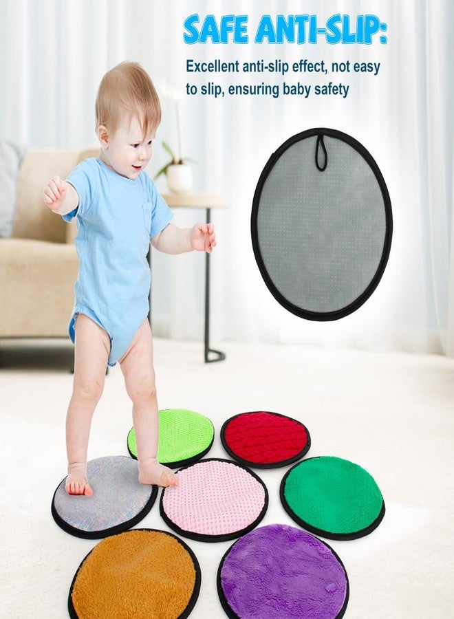 Inbeby 16 Set Round Sensory Mini Mats Textured Sensory Tiles - Sensory Toys for Autistic Children, Babies and Toddlers with Sensory Issues - Tactile Sensory Walls Sensory Mats for Fidgeting Activity - Image 3