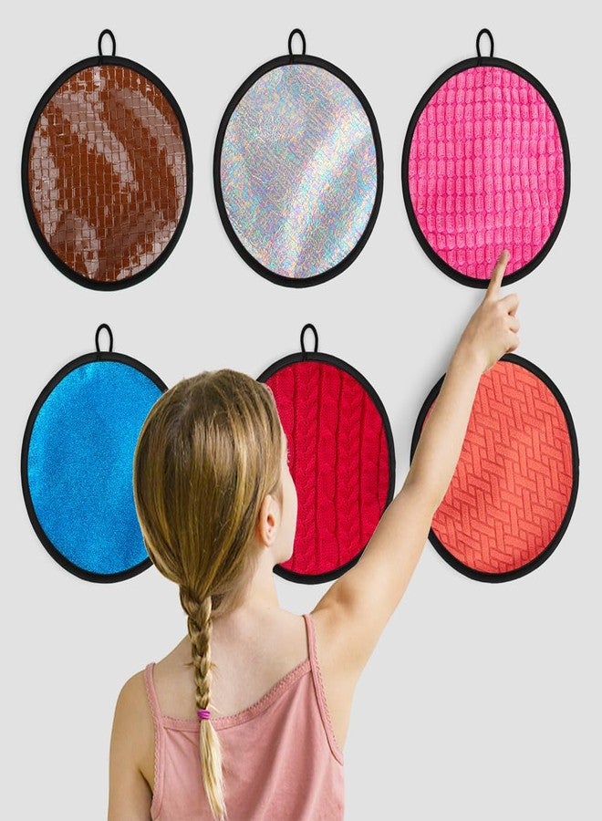 Inbeby 16 Set Round Sensory Mini Mats Textured Sensory Tiles - Sensory Toys for Autistic Children, Babies and Toddlers with Sensory Issues - Tactile Sensory Walls Sensory Mats for Fidgeting Activity - Image 5