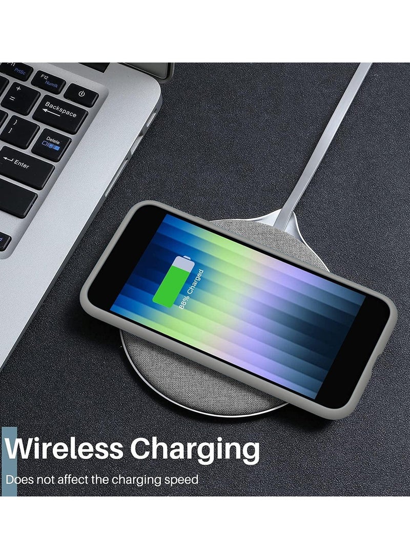 Wtech Realme C75 4G 2024 Hybrid Silicone with Translucent Back Protective Lens Shield Case Cover - Grey - Image 3