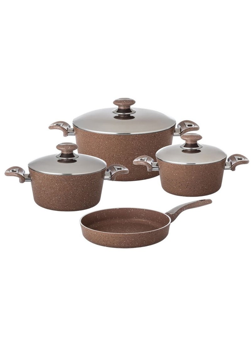 Turkish granite cookware set, 7 pieces, brown color - pzsku/ZB1219A4A1EC1B40ADAB1Z/45/_/1707045677/712f725f-5cf4-4c0f-8d81-938cf6462ee9