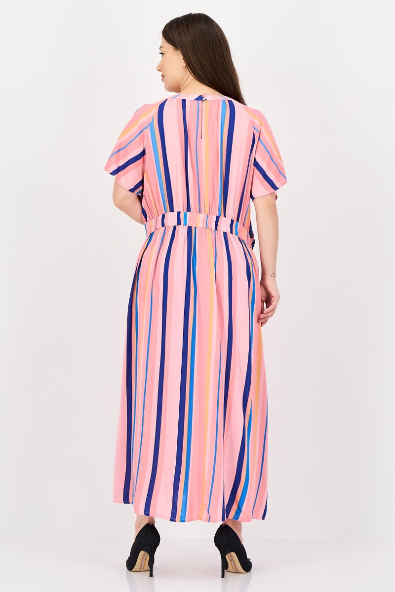 Fire & Glory Women Stripe Maxi Dress, Multicolor - Image 4