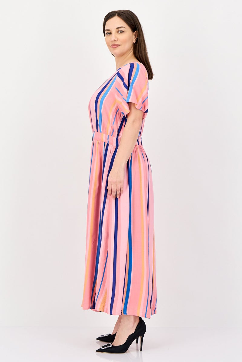Fire & Glory Women Stripe Maxi Dress, Multicolor - Image 3