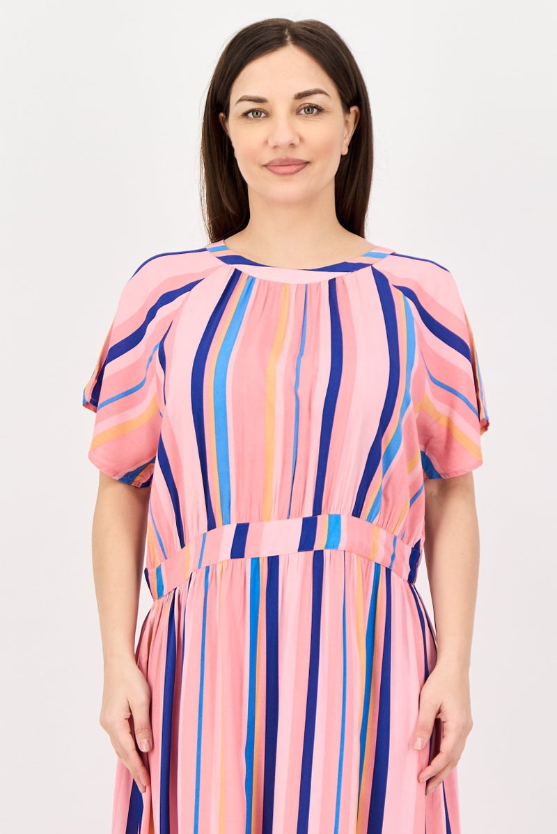 Fire & Glory Women Stripe Maxi Dress, Multicolor - Image 2