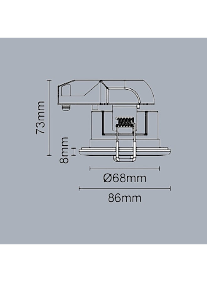 Megaman Recessed Dual Color LED Spotlight 7.5W  Warm White(2800K) - Cool White(4000K) - Image 4
