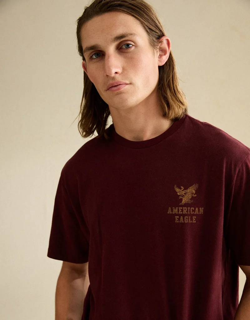 American Eagle AE Standard Fit Graphic Logo T-Shirt