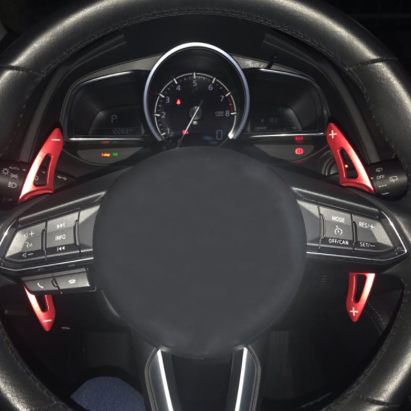 Car Steering Wheel Paddle Billet Aluminum Alloy Caps - Corrosion Resistant Heightened Shift Paddle Extension for Mazda 3 2014-Up, Mazda 6 2014-Up, CX-3, CX-5 - Image 3