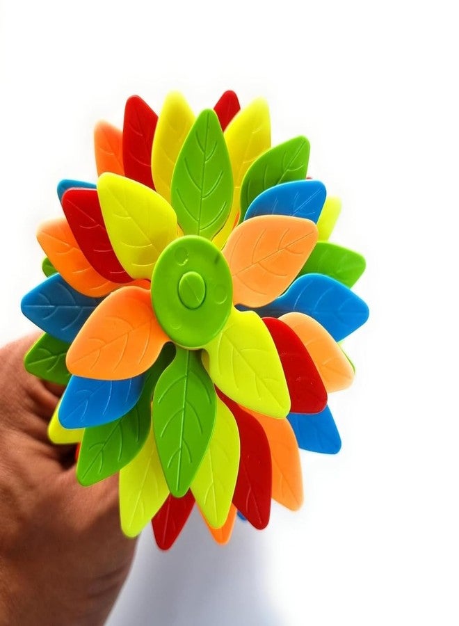 Bloombec لعبة زهرة الحلوى من بلومبيك للأطفال، لعبة لتخفيف التوتر - لعبة سبينر ملونة قابلة لللف والدوران (متعددة الألوان) - Image 5