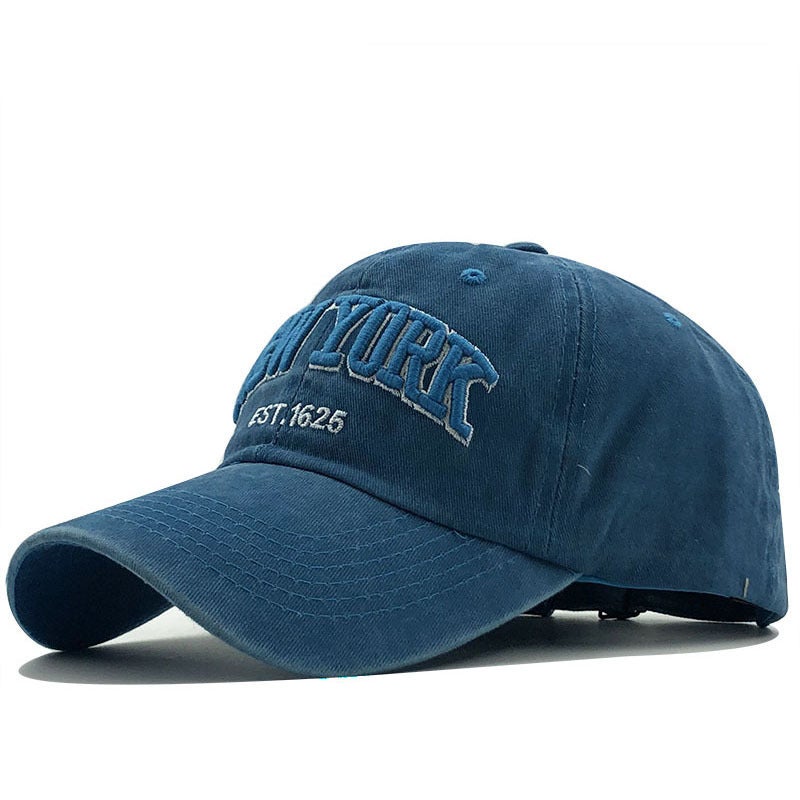 Baseball Cap Crossborder Summer Women Washed Cotton NEW YORK Men Fishing Korean Hat - Image 3
