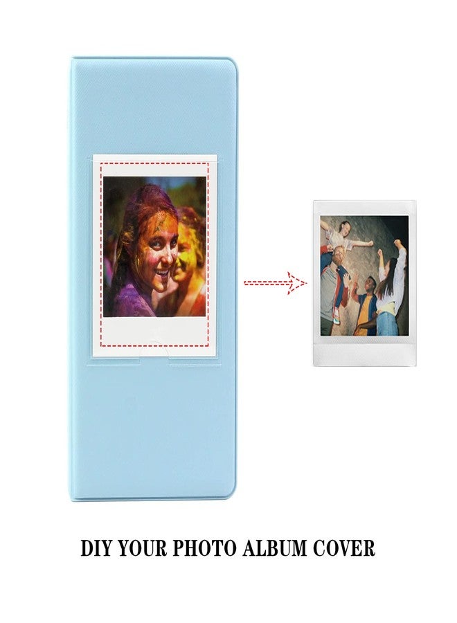 ألبوم صور WOGOZAN ذو 64 جيبًا لكاميرا Fujifilm Instax Square Film SQ40 SQ1 SQ6 SQ10 SQ20 SP-3 Square Instant Film (أزرق) - Image 2