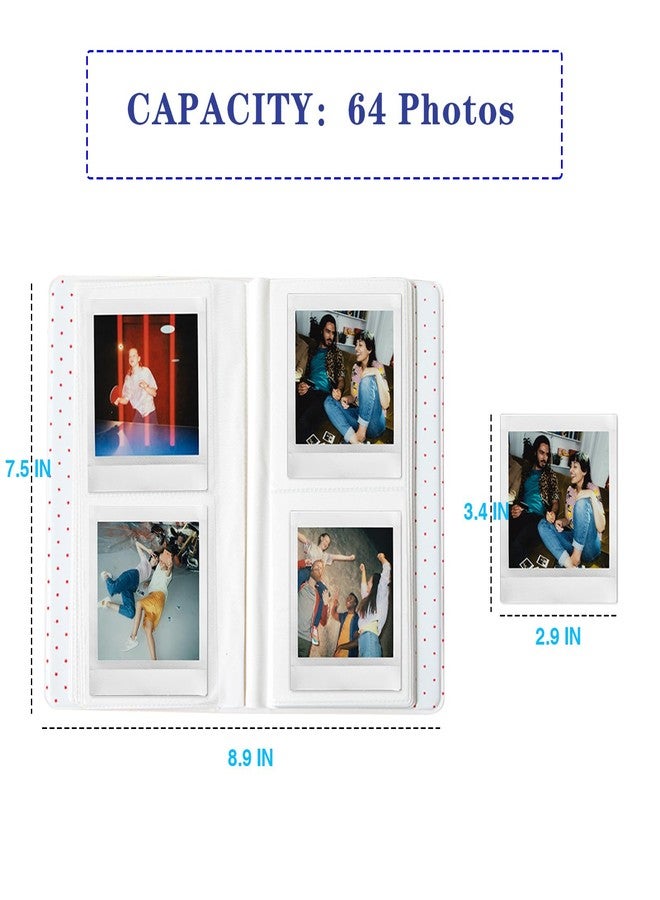 ألبوم صور WOGOZAN ذو 64 جيبًا لكاميرا Fujifilm Instax Square Film SQ40 SQ1 SQ6 SQ10 SQ20 SP-3 Square Instant Film (أزرق) - Image 4